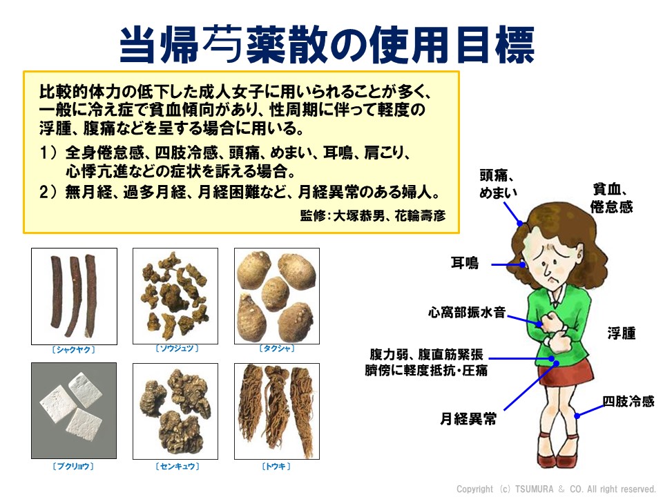 当帰芍薬散の漢方医学的処方解説 | ツムラ医療関係者向けサイト | 株式会社ツムラ