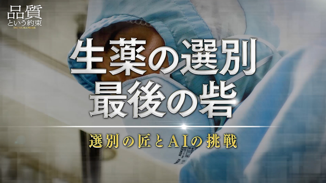 ⑨生薬選別の最後の砦 ～選別の匠とAIの挑戦～