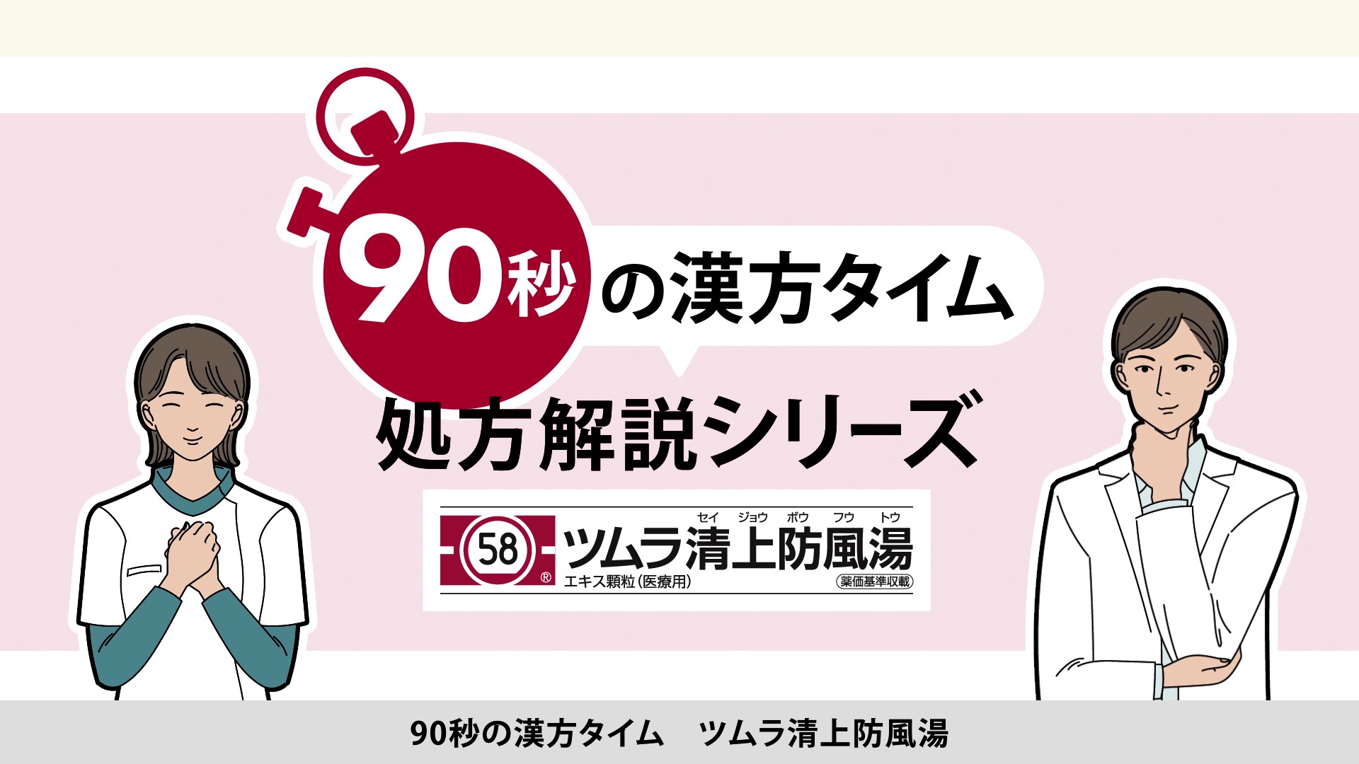 90秒の漢方タイム 処方解説シリーズ　清上防風湯